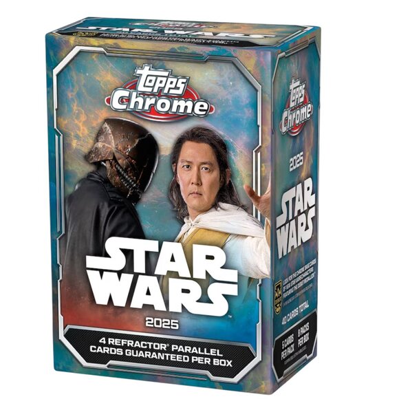 8 x 2025 Topps Chrome Star Wars Value Blaster Box Sealed-Ships Fast/Free Ship - Picture 2 of 5
